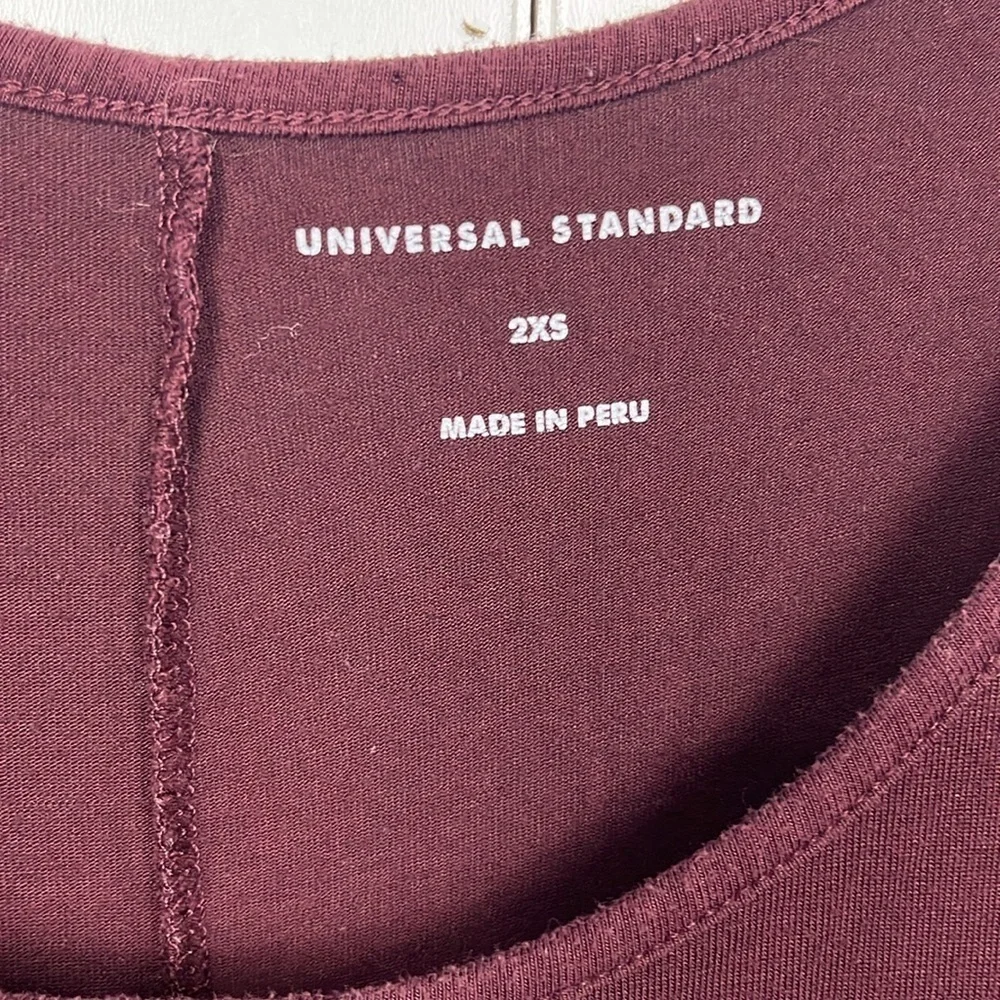 Universal Standard Womens Dress 2XS Burgundy Sleeveless Maxi Pockets Hi-Low New - Picture 3 of 12